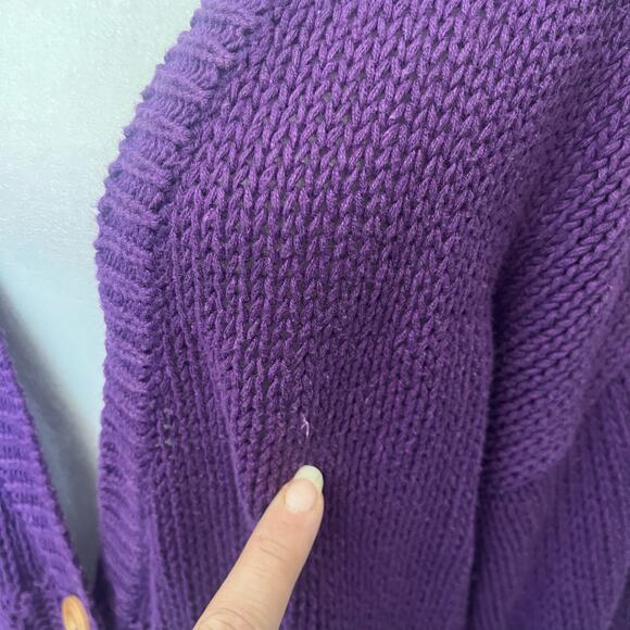 Vintage 90s Patsy's Place Cable Knit Cardigan Womens Sweater Small Y2K Preppy - Picture 8 of 13